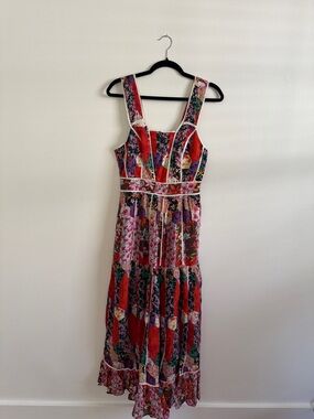 Anthropologie Patchwork Floral Maxi Dress - Bhanuni by Jyoti, size 2